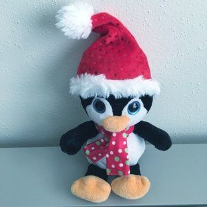 Holiday Winter Penguin Hug Fun Plush